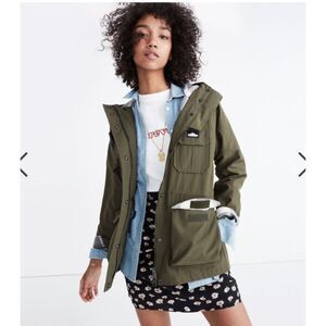 Penfield Kesson Jacket Womens Size S Olive Green Zip Front Parka